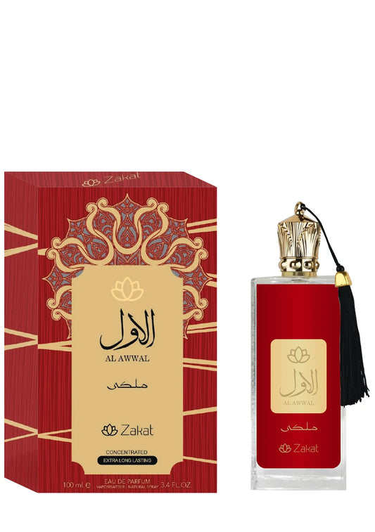 PERFUME ZAKAT AL AWWAL MALAKI ROJO 3,4 OZ UNISEX