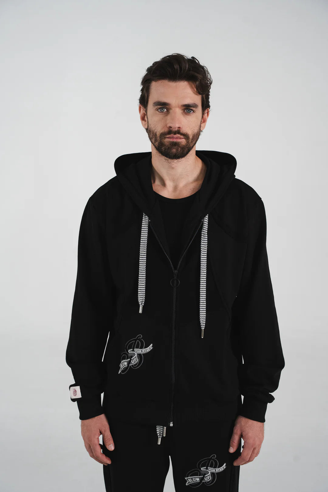 HOODIE BLOW UP TIDE BLACK B31-1100