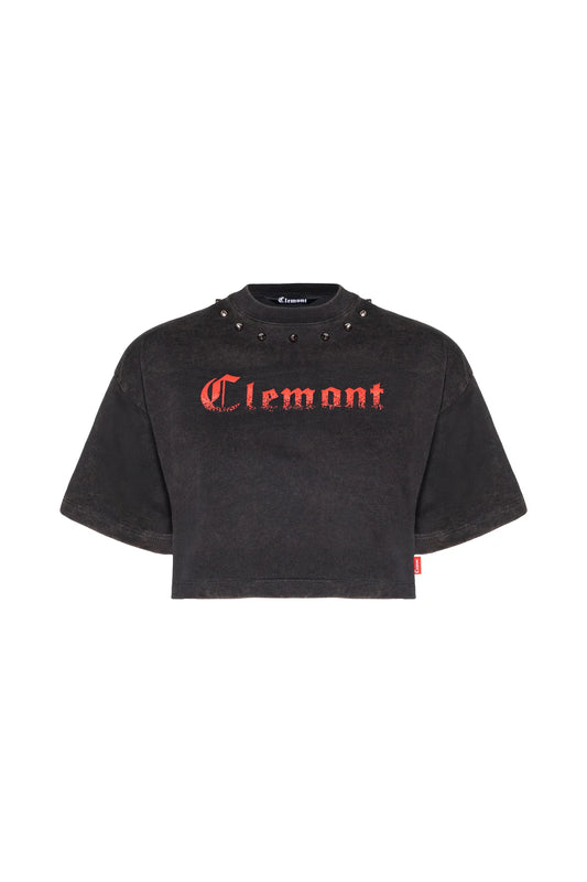 CROP TOP CLEMONT CAOS NEGRO
