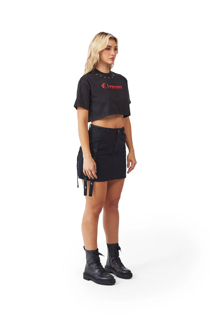 CROP TOP CLEMONT CAOS NEGRO