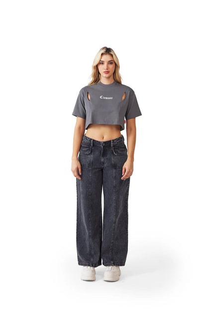CROP TOP CLEMONT MALATTIA GRIS