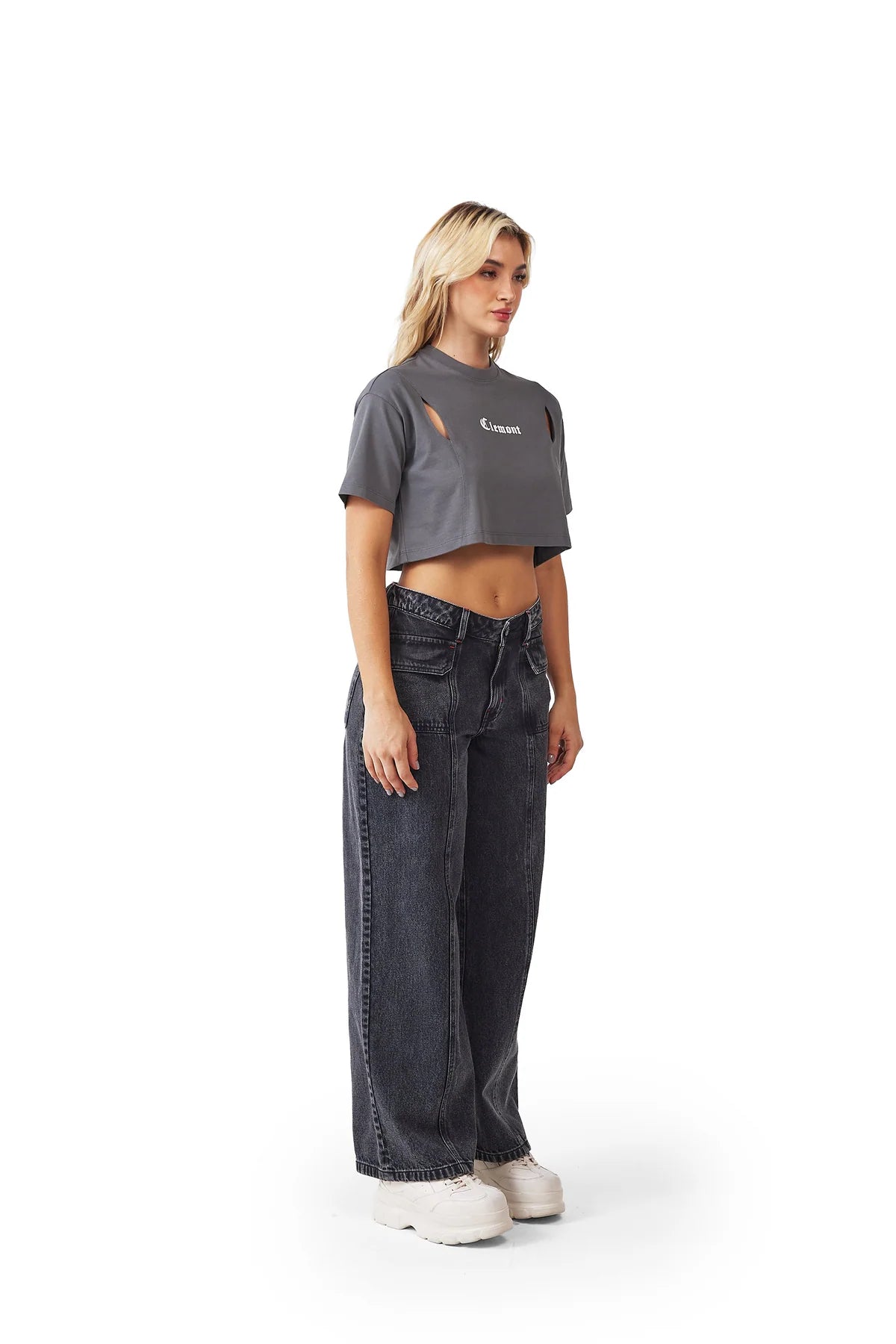 CROP TOP CLEMONT MALATTIA GRIS