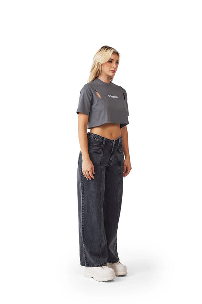 CROP TOP CLEMONT MALATTIA GRIS