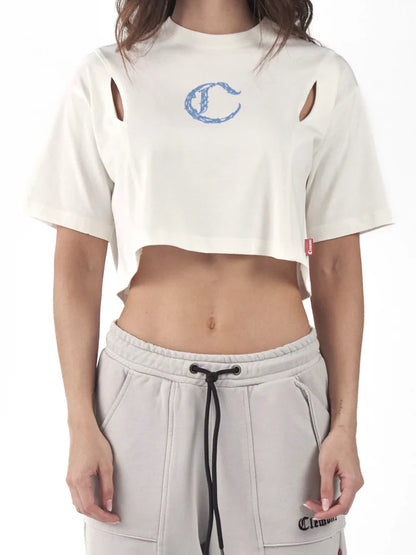 CROP TOP CLEMONT OVERSIZED SACRALITA CREMA