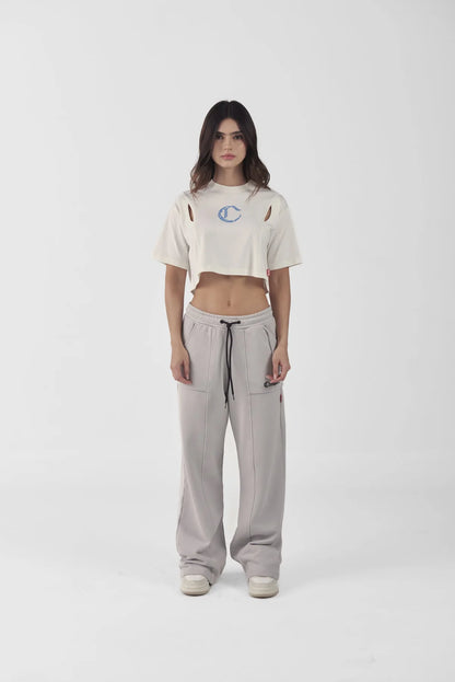 CROP TOP CLEMONT OVERSIZED SACRALITA CREMA