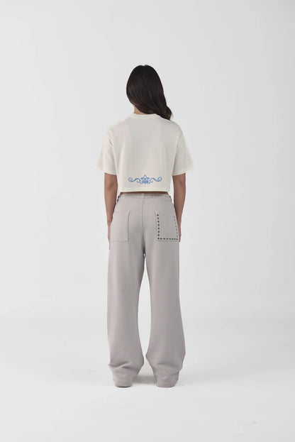 CROP TOP CLEMONT OVERSIZED SACRALITA CREMA