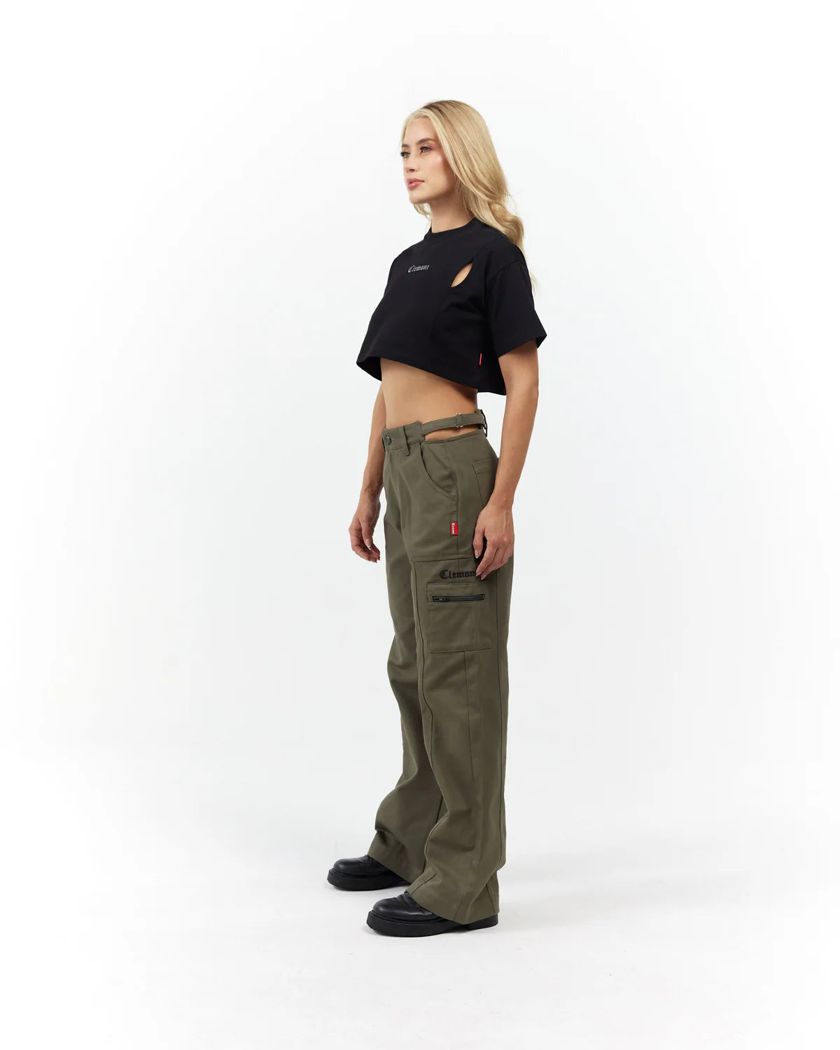 CROP TOP CLEMONT RAGGIANTE BLACK