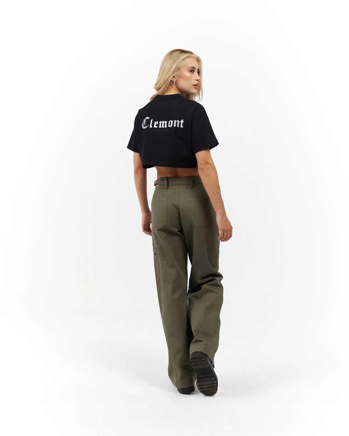 CROP TOP CLEMONT RAGGIANTE BLACK