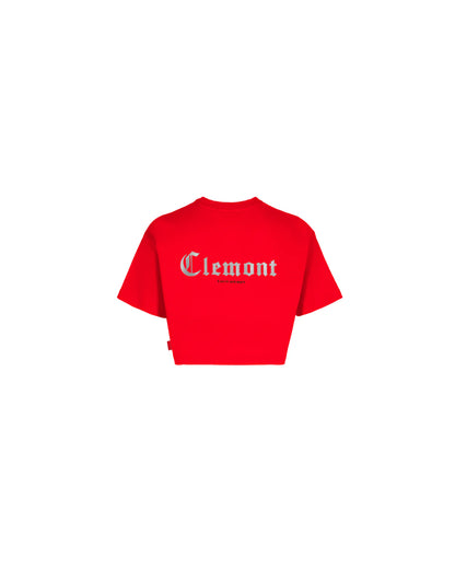 CROP TOP CLEMONT RAGGIANTE RED
