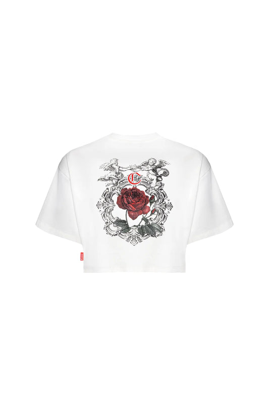 CROP TOP CLEMONT SOFFERENZA CREMA