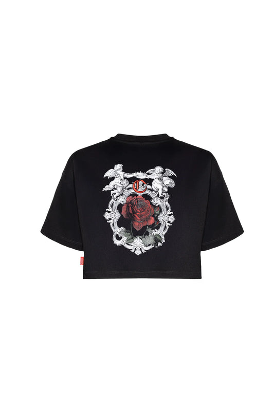 CROP TOP CLEMONT SOFFERENZA NEGRO