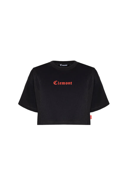 CROP TOP CLEMONT SOFFERENZA NEGRO