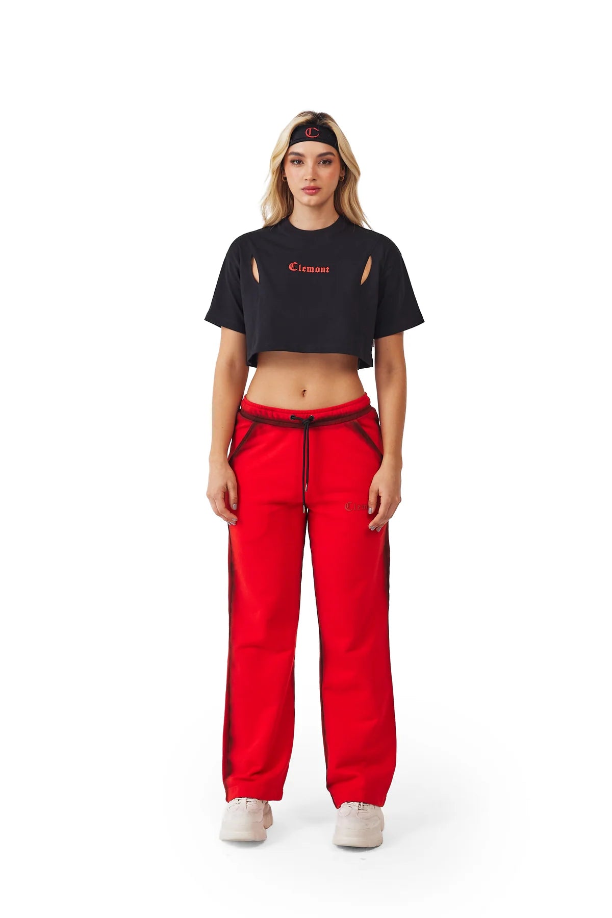 CROP TOP CLEMONT SOFFERENZA NEGRO