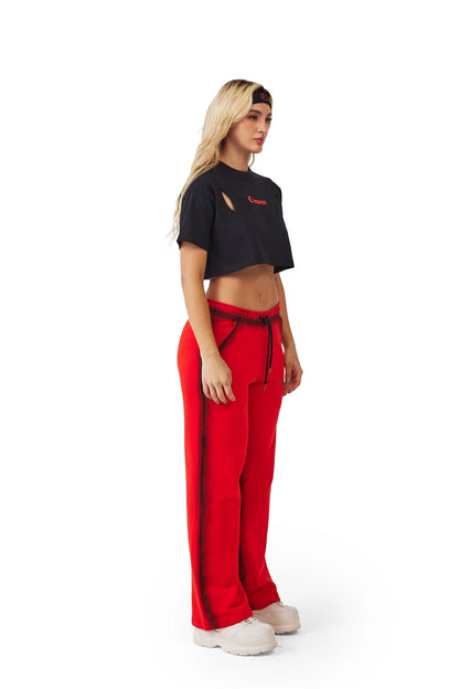 CROP TOP CLEMONT SOFFERENZA NEGRO