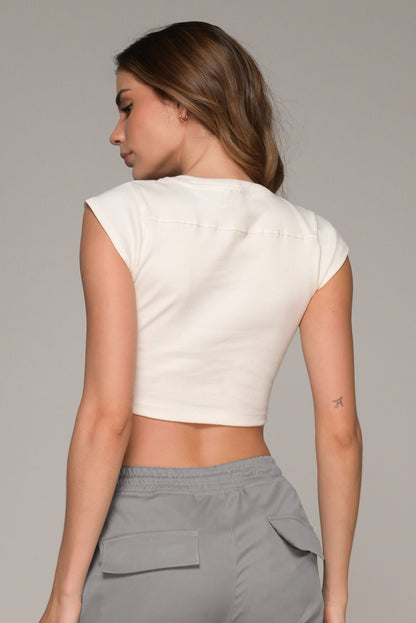 CROP TOP MACETO LISBOA CRUDO