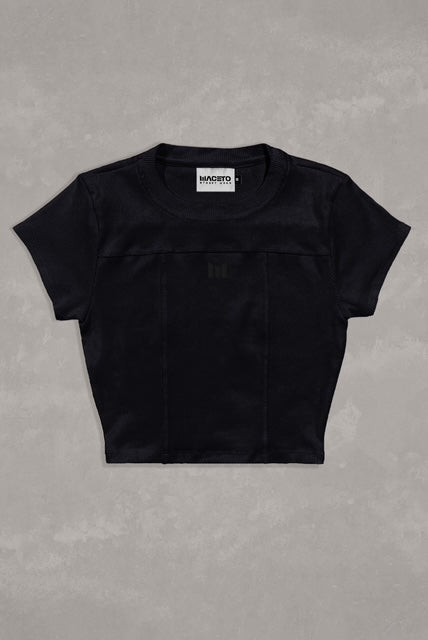 CROP TOP MACETO LISBOA NEGRO