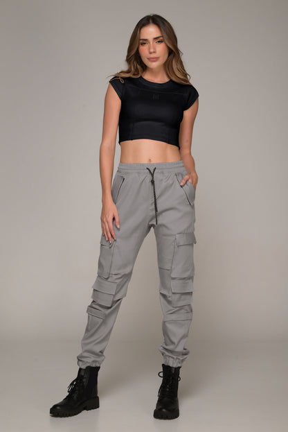 CROP TOP MACETO LISBOA NEGRO