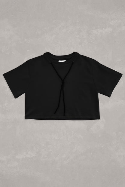 CROP TOP MACETO PARIS NEGRO