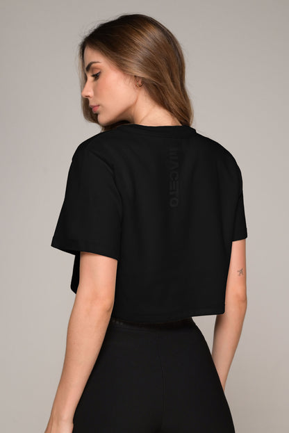 CROP TOP MACETO PARIS NEGRO