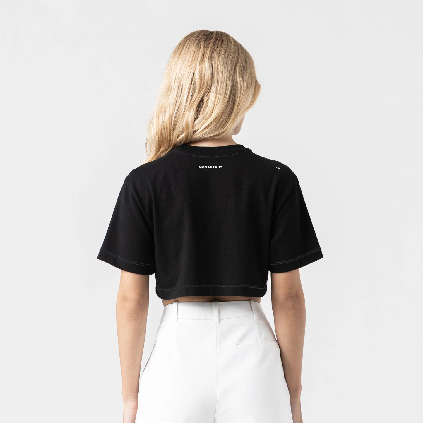 CROP TOP MONASTERY CANELA BLACK