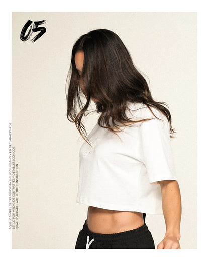 CROP TOP Y OUT DESTROYED