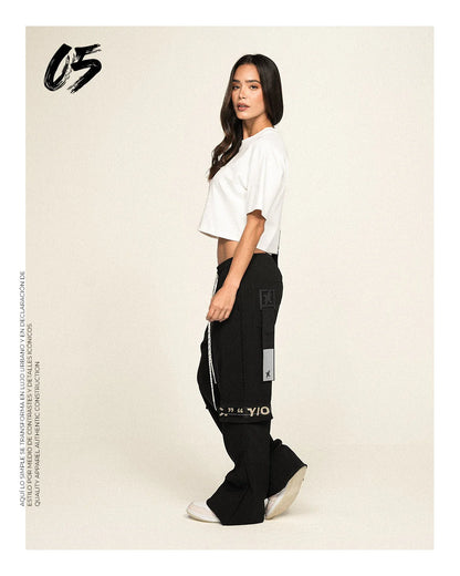 CROP TOP Y OUT DESTROYED