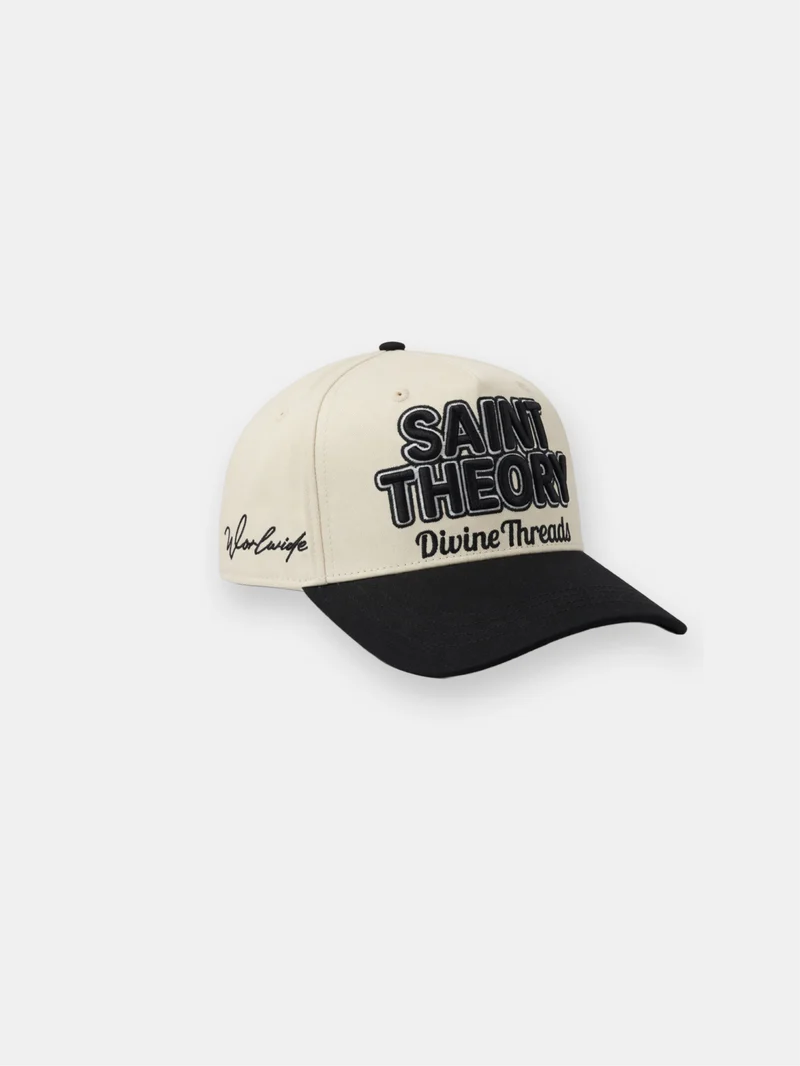 GORRA SAINT THEORY DIVINE THREDS CREAM BLACK