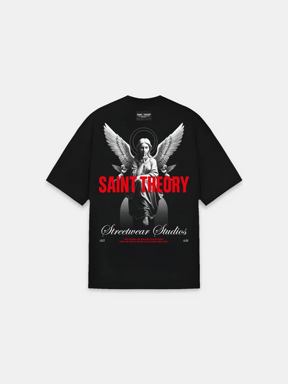 CAMISETA SAINT THEORY SECRET VERSE REBEL ANGEL BLACK RED