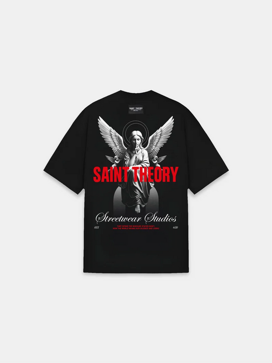 CAMISETA SAINT THEORY SECRET VERSE REBEL ANGEL BLACK RED