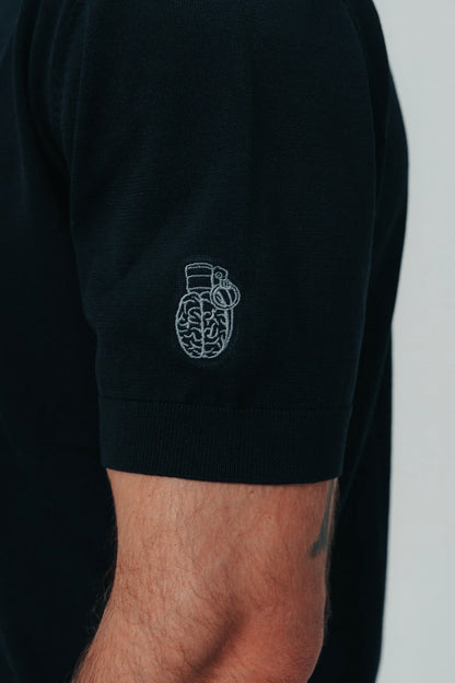 CAMISETA BLOW UP BLACK KNITTED CT1-1100