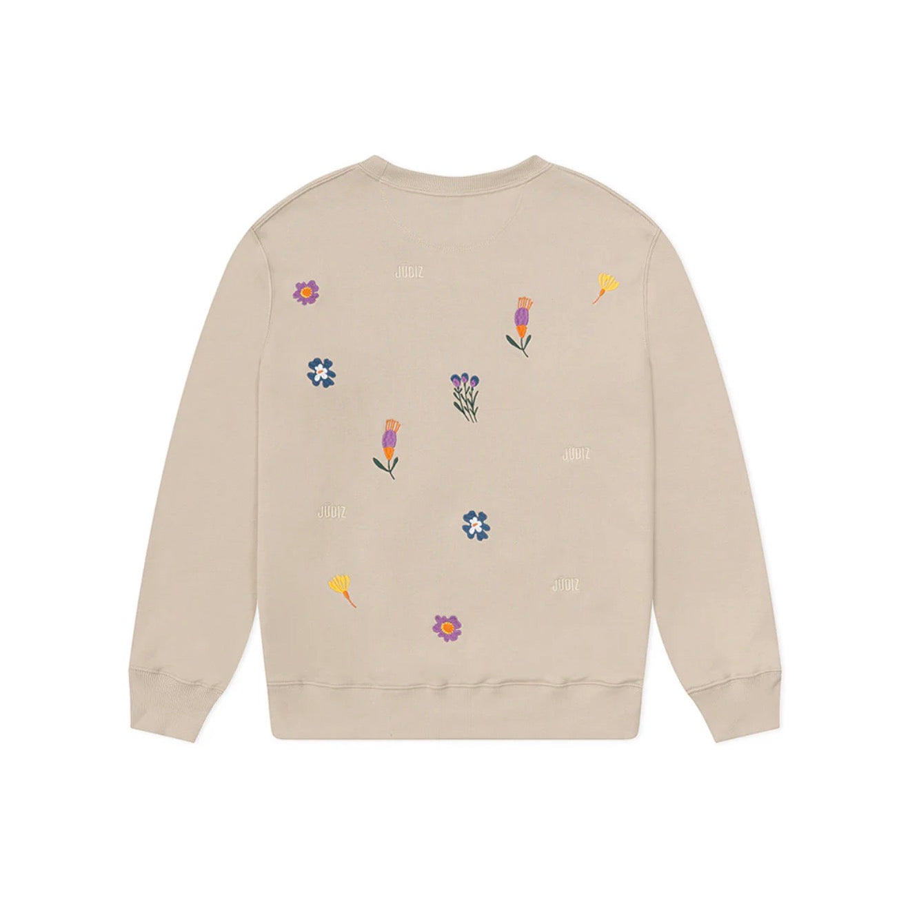BUZO JUDIZ BEIGE BORDADO FLORES