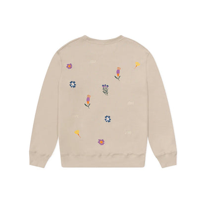 BUZO JUDIZ BEIGE BORDADO FLORES