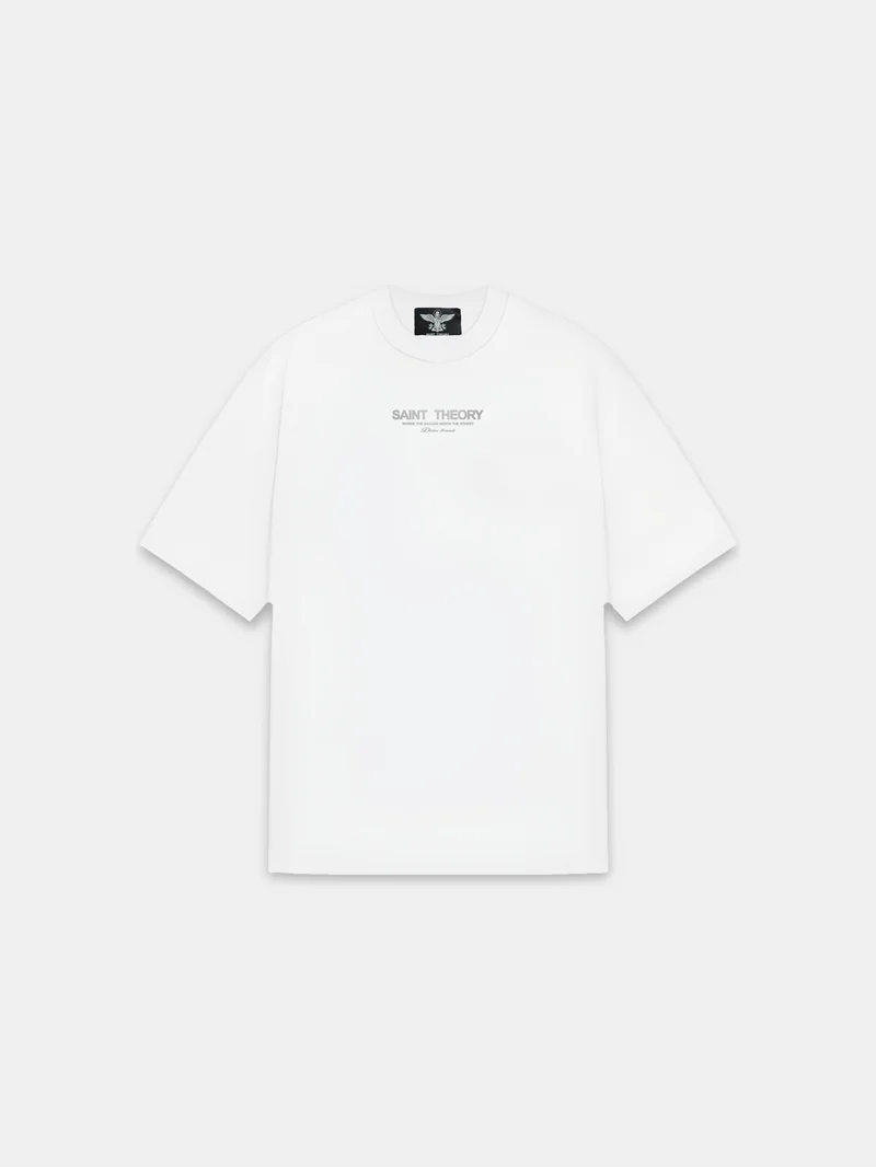 CAMISETA SAINT THEORY EVANGELIUM ECHO ANGEL WHITE
