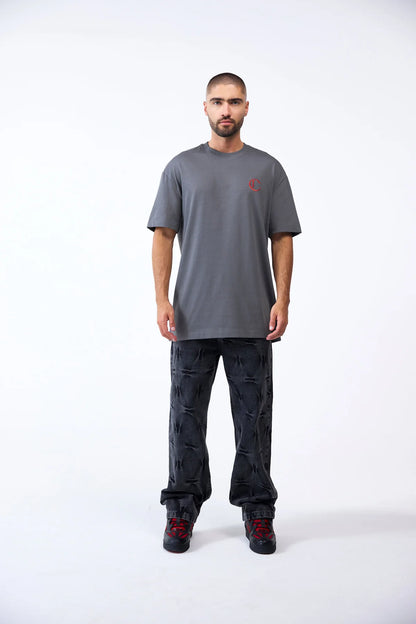 3 PACK CAMISETA CLEMONT VENDETTA NEGRO GRIS ROJO