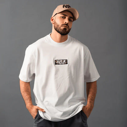 CAMISETA NEA OVERSIZE COYOTE BLANCO
