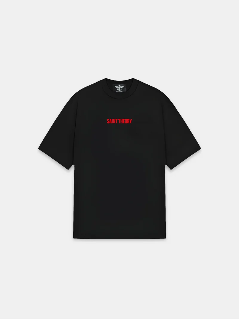 CAMISETA SAINT THEORY SECRET VERSE REBEL ANGEL BLACK RED