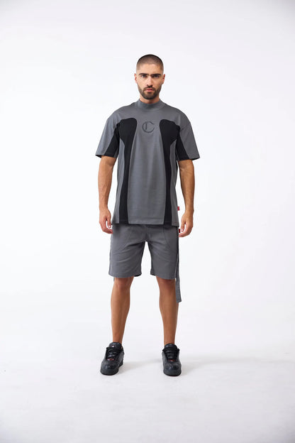 CAMISETA CLEMONT RAGNO GRIS NEGRO