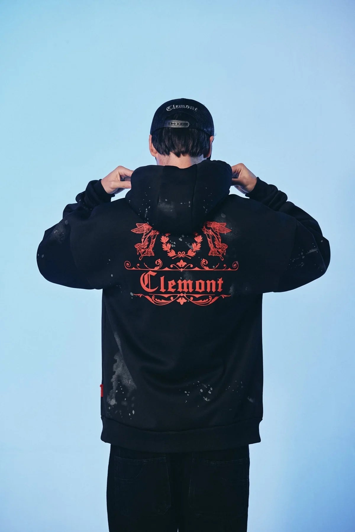 HOODIE CLEMONT INTRECCIO BLACK