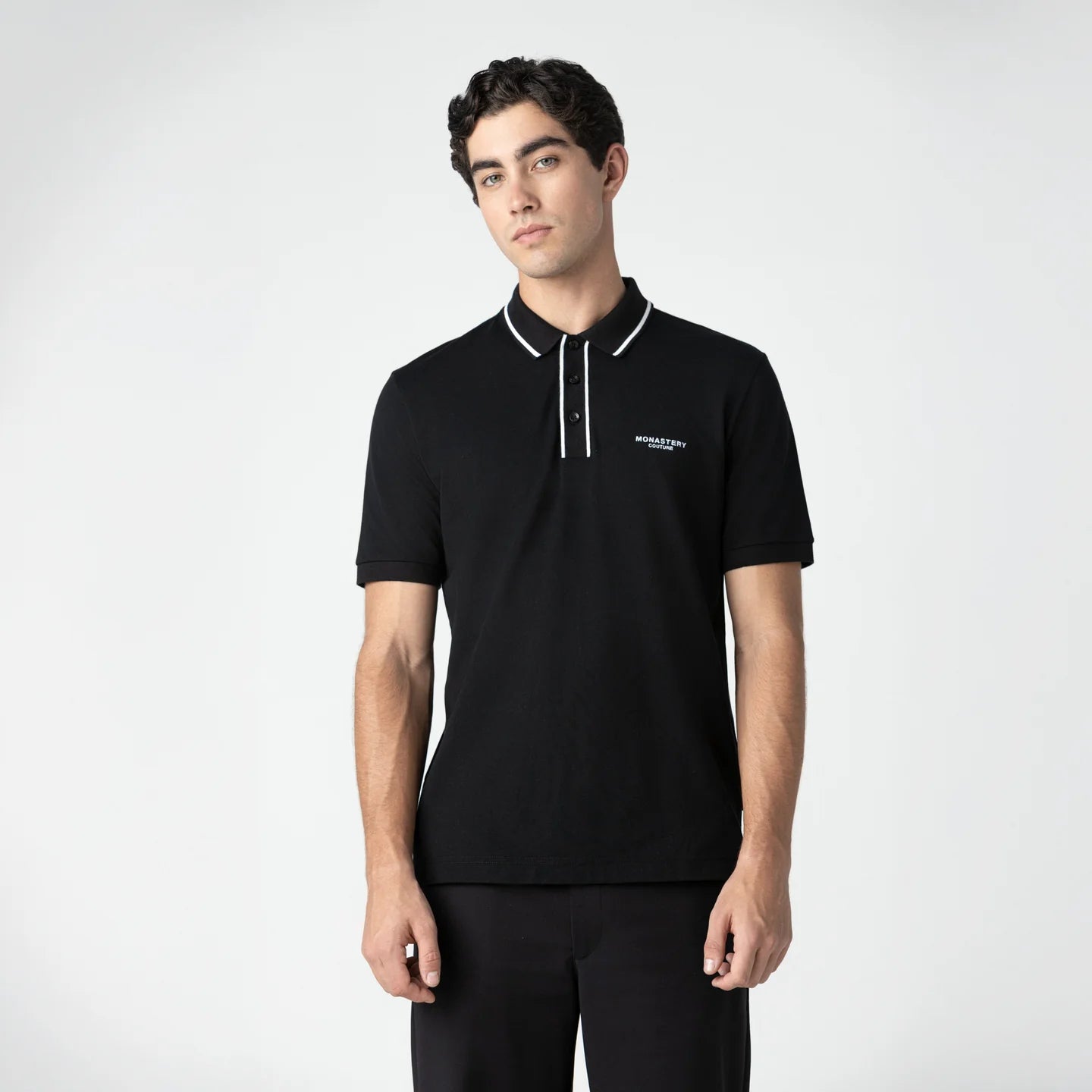 CAMISETA POLO MONASTERY VIGOR BLACK