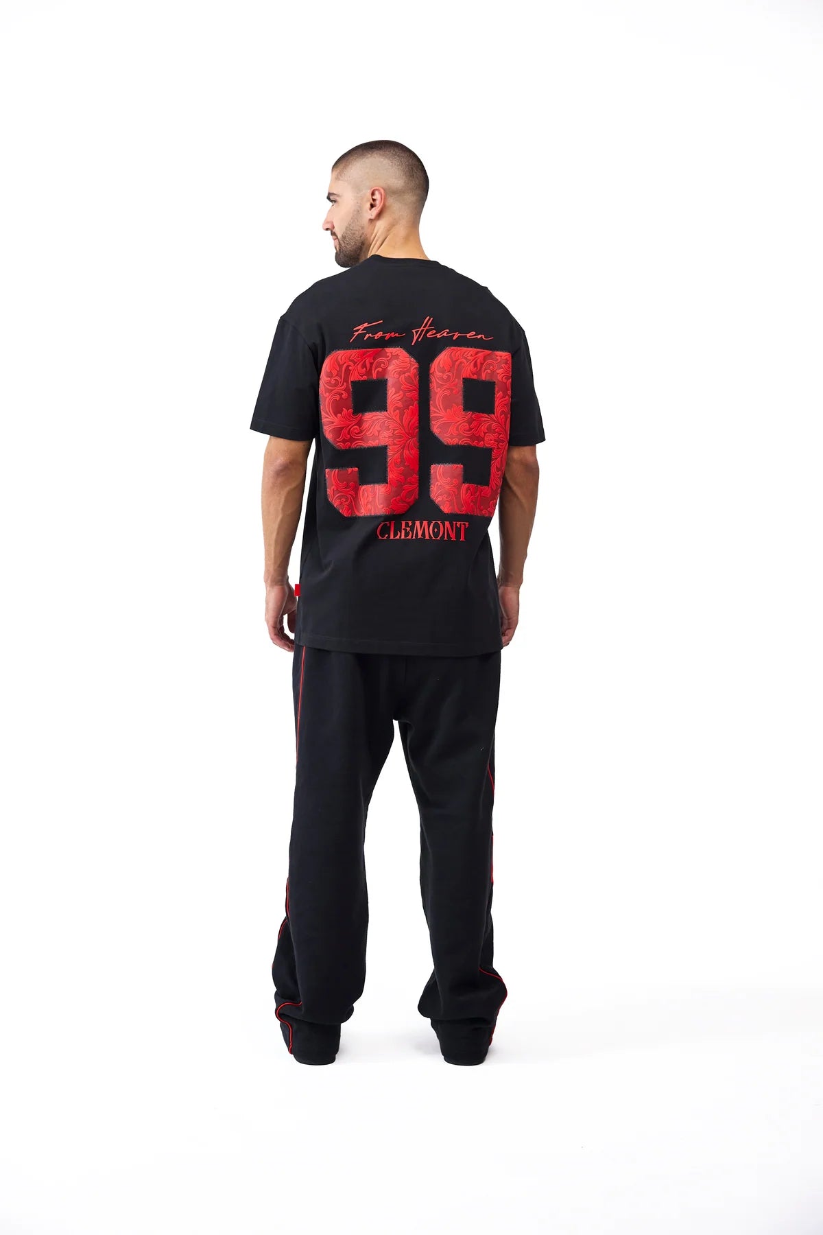 CAMISETA CLEMONT OMISSIONE NEGRO