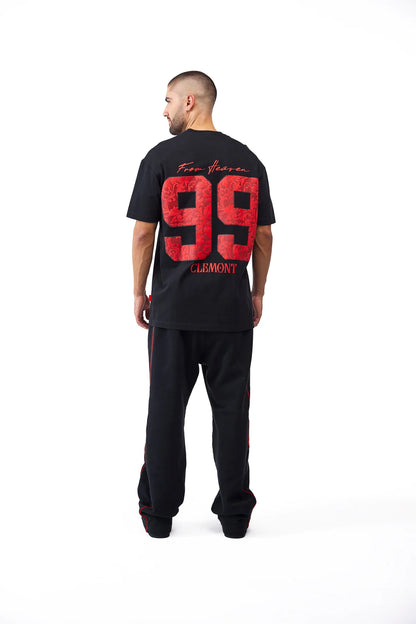 CAMISETA CLEMONT OMISSIONE NEGRO