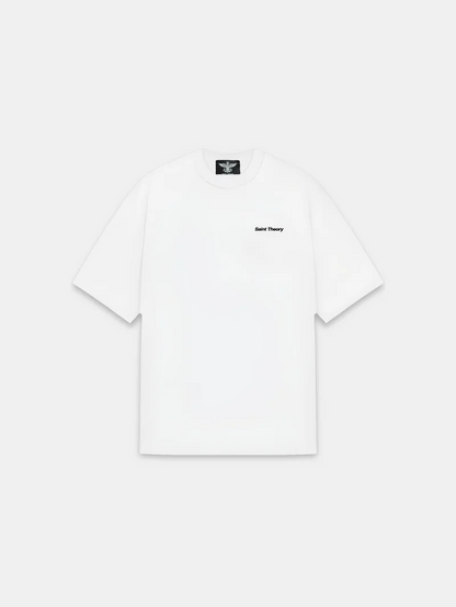 CAMISETA SAINT THEORY BASSIC WHITE BLACK
