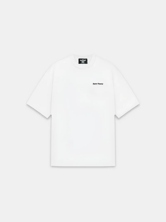 CAMISETA SAINT THEORY BASSIC WHITE BLACK