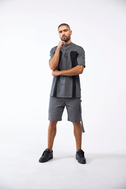 CAMISETA CLEMONT RAGNO GRIS NEGRO