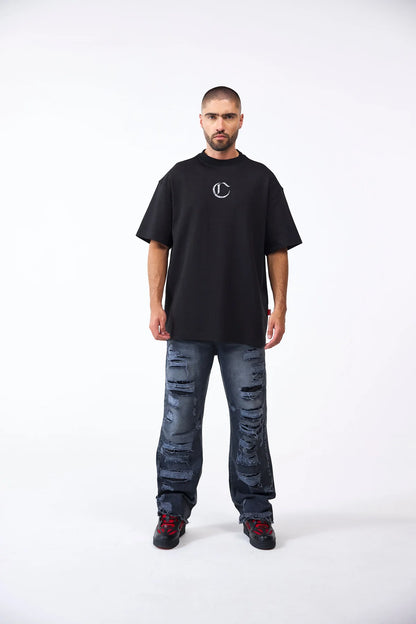 CAMISETA CLEMONT OVERSIZED NOCTURNA NEGRO