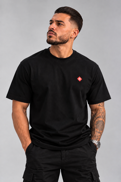 CAMISETA CAPI HORSESHOE RUBBER NEGRA