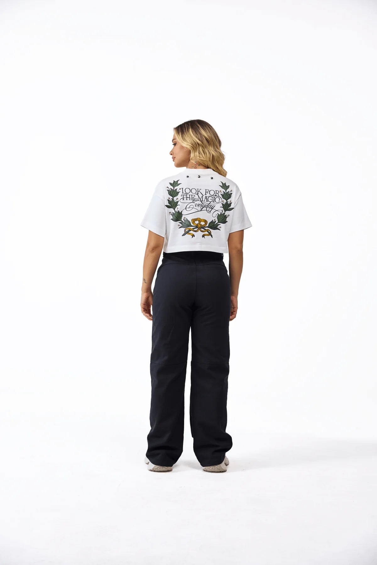 CROP TOP CLEMONT CENERE CREMA