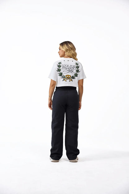 CROP TOP CLEMONT CENERE CREMA