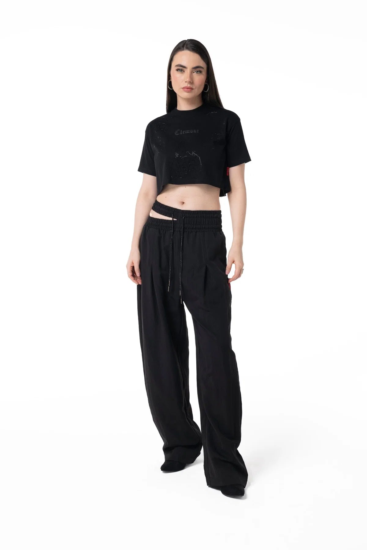 CROP TOP CLEMONT ANNEGARE BLACK