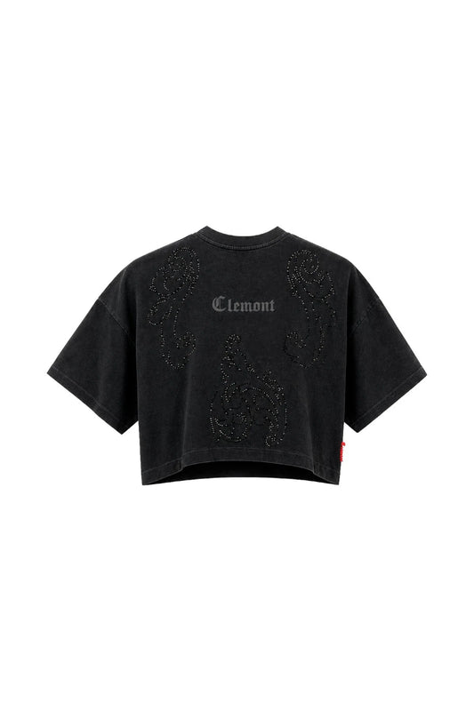 CROP TOP CLEMONT ANNEGARE BLACK